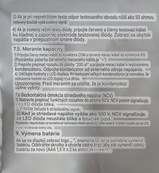 Malý Multimeter kliešťovy - 6