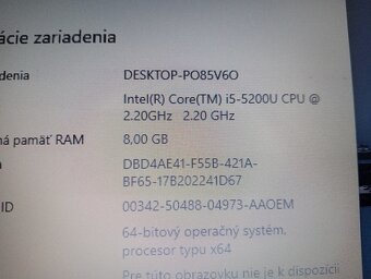 predám Hp 350 G2 , Intel core i5 , 8gb ram , ssd - 6