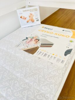NOVÁ detská posteľ z masívu + antialergický matrac + plachta - 6