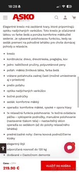 Polohovacie kreslo šedé - 6