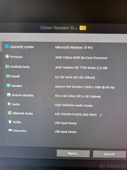 Počítač AMD FX-6300,8gb ram,1tb hdd,1gb grafika - 6