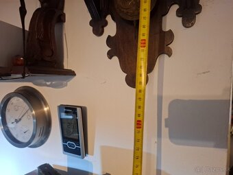 Predám funkčné starožitné mlynárske hodiny Franz Hermle & so - 6