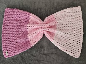 Pletená detská deka ružová - 6
