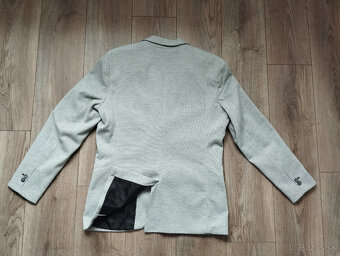 Sivé pánske sako Reserved – veľkosť L (Slim Fit) - 6