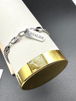 Cavalier Prestige Cuban Set, silver (chain + bracelet) - 6