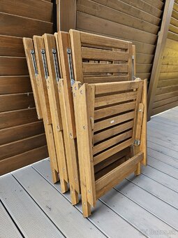 4 ks vonkajšia polohovateľká stolička IKEA Nammaro - 6