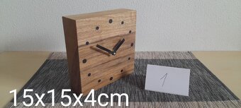 Drevené stolové hodiny - 6
