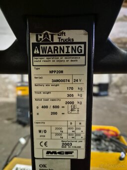 Ručný elektrický paletový vozík - 6