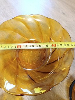 Retro misky , medové sklo - 6