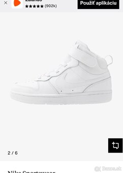 Nike tenisky biele kotnikove nove 30 - 6