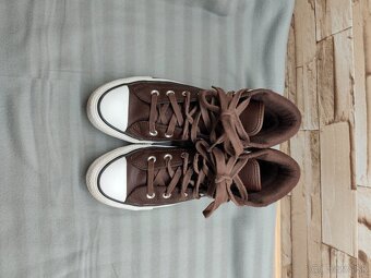 Converse 39 - uni hnedé kožené topánky - 6