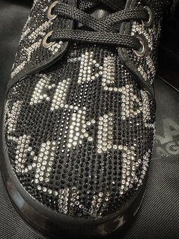 Krásne kožené topánky s kamienkami Karl Lagerfeld originál - 6