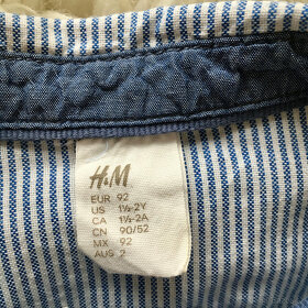 Predám nohavice a košeľu H&M v. 92 - 20 € - 6