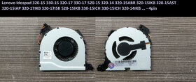 Ventilátory: HP 15-DA/250 G4G5G6/15AB/15E/CQ56/Acer/320-15 - 6
