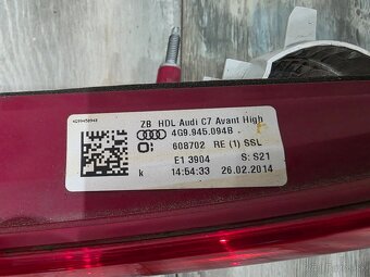 Pravé Zadne svetlo Audi A6 Avant 4g - 6