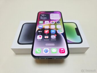 Predám Apple iPhone 14 128gb MIDNIGHT BATERKA 100% - 6