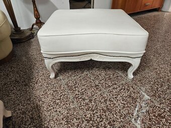 CHESTERFIELD ŠTÝL,KOŽENÁ BIELA - 6