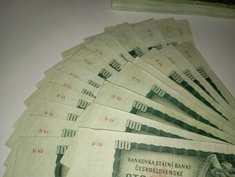 BANKOVKY 100 KUSŮ 100 KČS 1961, JEN VZÁCNÉ SÉRIE - 6