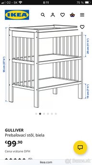 Prebaľovací pult Ikea Gulliver - 6