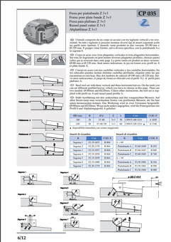 Fréza na výplne Z3+3 - 6