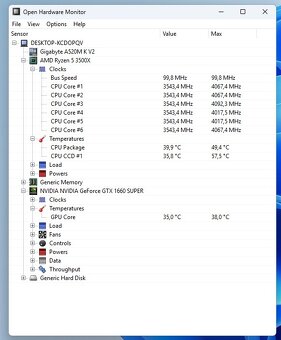 Herný PC,Ryzen 5 3500X,GTX 1660 Super 6GB,16GB RAM,M.2 - 6