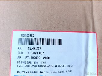 Palivová nádrž Fiat Uno 146 - 6