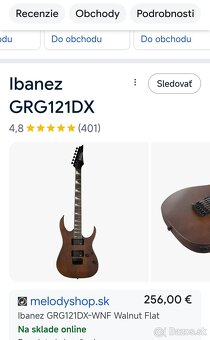 NOVÉ.predám elektrickú gitaru +príslušenstvo - 6