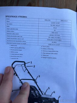 Benzínová kosačka s pojazdom Riwall pro rpm4735 - 6