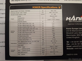 Minibagr Hanix H36 R 3,6 tuny - 6
