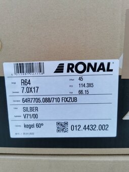 Renault Trafic, Opel Vivaro alu disky 5x114,3 R17 - 6