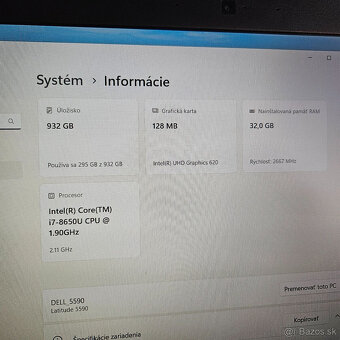 Kvalitný notebook DELL Latitude 5590 - 6