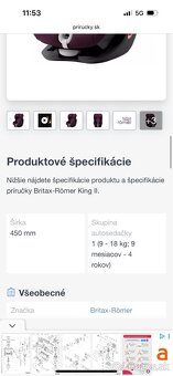 Detská autosedačka Britax Romer King ii - 6