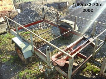 Vozík,vlečka,príves za traktor - 6