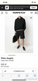 Palm Angels black logo hoodie - 6