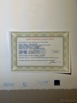 Andy Warhol "Marilyn Monroe" Limitovaná edícia_Certifikát - 6