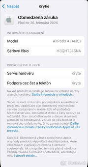 Apple AirPods 4 ANC USB C - nepoužité, rok zaruka - 6