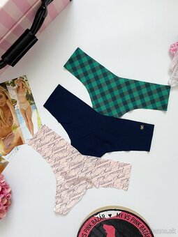 Victoria’s Secret pink tanga nohavičky L - 6