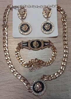 VERSACE NÁDHERNÝ LUXUSNÝ POZLÁTENÝ SET - 6