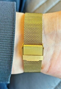 Československé mechanické vintage pánske hodinky PRIM Zlaté - 6