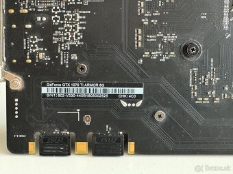 MSI GeForce GTX 1070 TI Armor - 8GB - 6