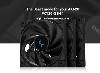 Sada ventilátorů DEEPCOOL FK120, 3ks, ultra tichá, PWM - 6