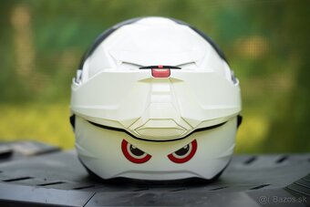 Preklápacia prilba na motocykel HJC I100 Solid perleťovo bie - 6