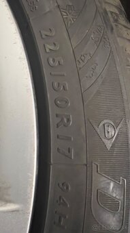 Zimné kolesá  Dunlop225/50R17 runflat vrátane krytov - 6
