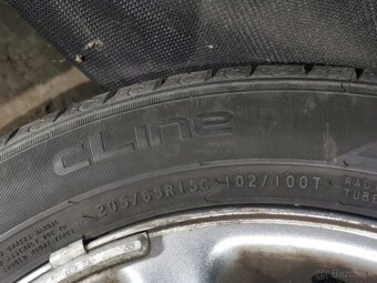 Letné pneumatiky Nokian Cline 205/65 R15C + disky Peugeot - 6