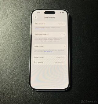 iPhone 15 originál batéria 100% - 6