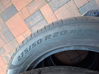 Predám letné pneu.Pirelli P Zero--275/50/20--113W - 6