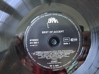 Lp ACCEPT  -  Best of Accept / EX - 6