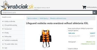 Záchranná vodácka vesta - modrej farby - 6
