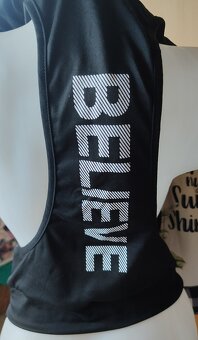čierne bezrukávové tielko S/M - 6