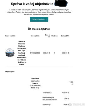 Predám bazén 2,44x0,76 s prekrytím - 6